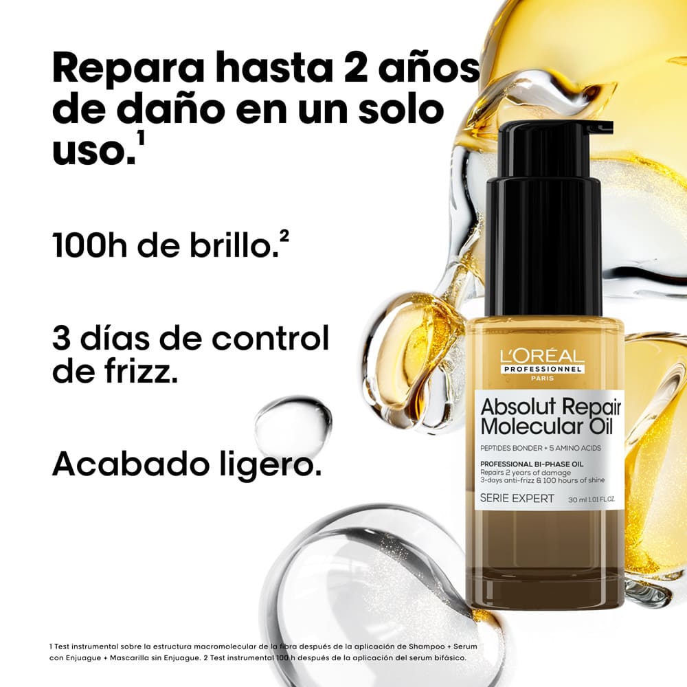 ACEITE BIF&Aacute;SICO ABSOLUT REPAIR MOLECULAR (ACEITE BIF&Aacute;SICO PARA CABELLO DA&Ntilde;ADO)